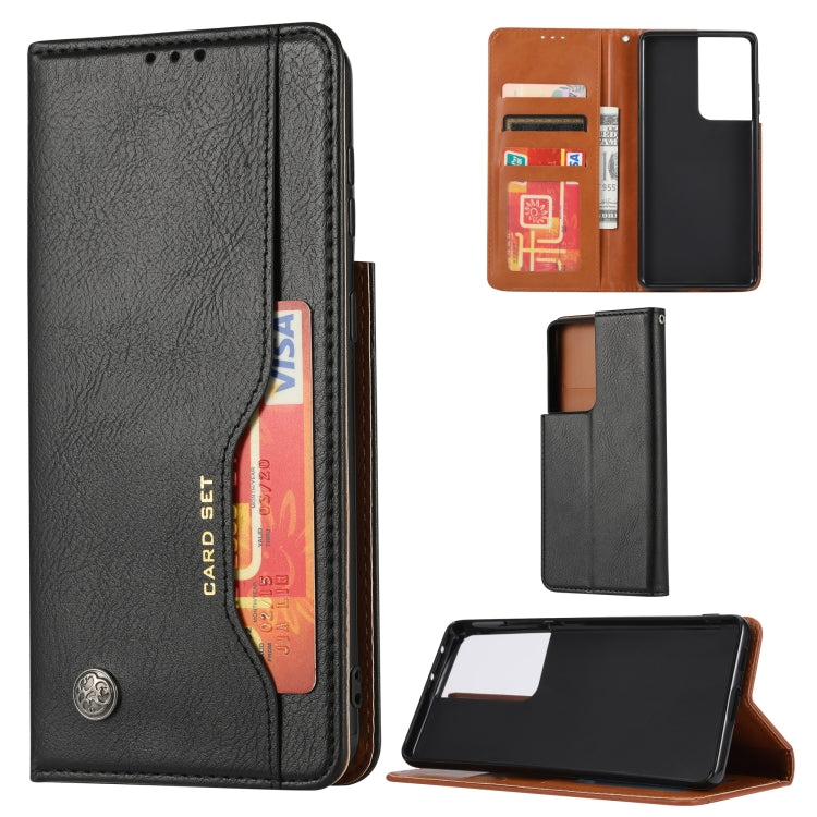 Knead Skin Texture Horizontal Flip Leather Case with Photo Frame & Holder & Card Slots & Wallet, For Samsung Galaxy S21 5G, For Samsung Galaxy S21+ 5G, For Samsung Galaxy S21 Ultra 5G