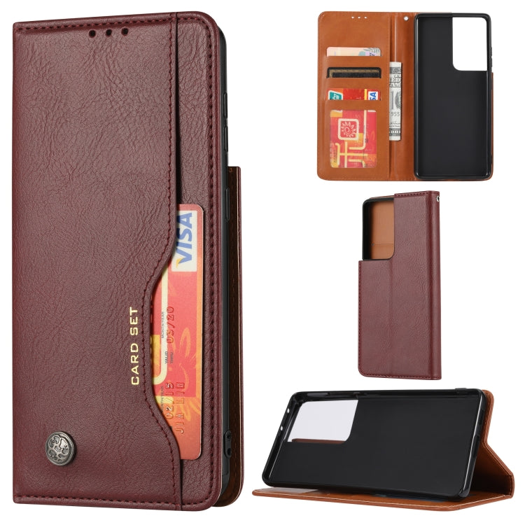 Knead Skin Texture Horizontal Flip Leather Case with Photo Frame & Holder & Card Slots & Wallet, For Samsung Galaxy S21 5G, For Samsung Galaxy S21+ 5G, For Samsung Galaxy S21 Ultra 5G