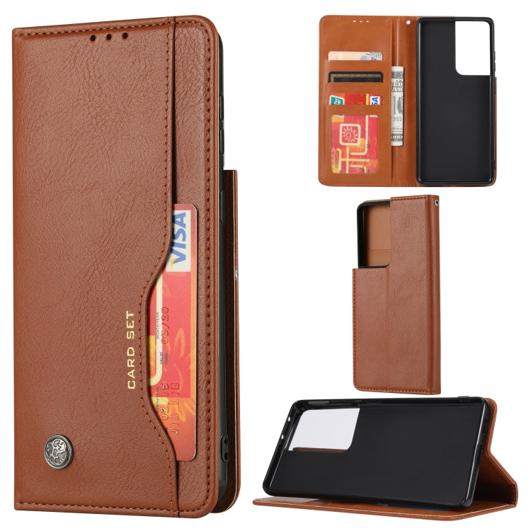 Knead Skin Texture Horizontal Flip Leather Case with Photo Frame & Holder & Card Slots & Wallet, For Samsung Galaxy S21 5G, For Samsung Galaxy S21+ 5G, For Samsung Galaxy S21 Ultra 5G