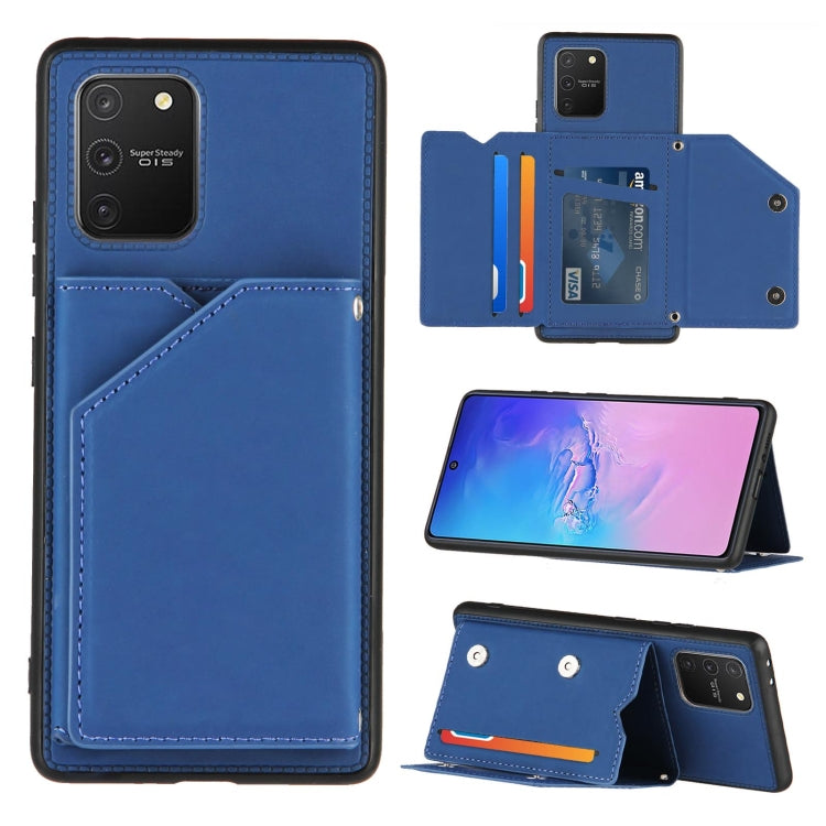 Skin Feel PU + TPU + PC Back Cover Shockproof Case with Card Slots & Holder & Photo Frame, For Samsung Galaxy A20 & A30, For Samsung Galaxy A31, For Samsung Galaxy A51, For Samsung Galaxy M51, For Samsung Galaxy M80s & A91