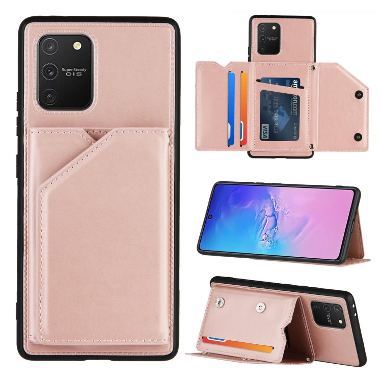 Skin Feel PU + TPU + PC Back Cover Shockproof Case with Card Slots & Holder & Photo Frame, For Samsung Galaxy A20 & A30, For Samsung Galaxy A31, For Samsung Galaxy A51, For Samsung Galaxy M51, For Samsung Galaxy M80s & A91