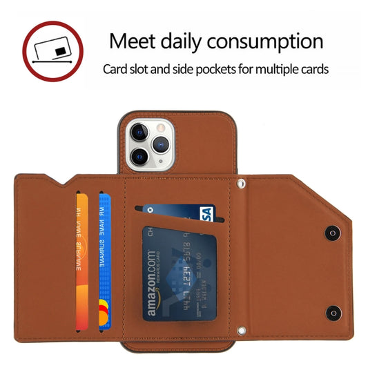 Multi-layer shockproof iPhone 12 mini case with card carrying slots