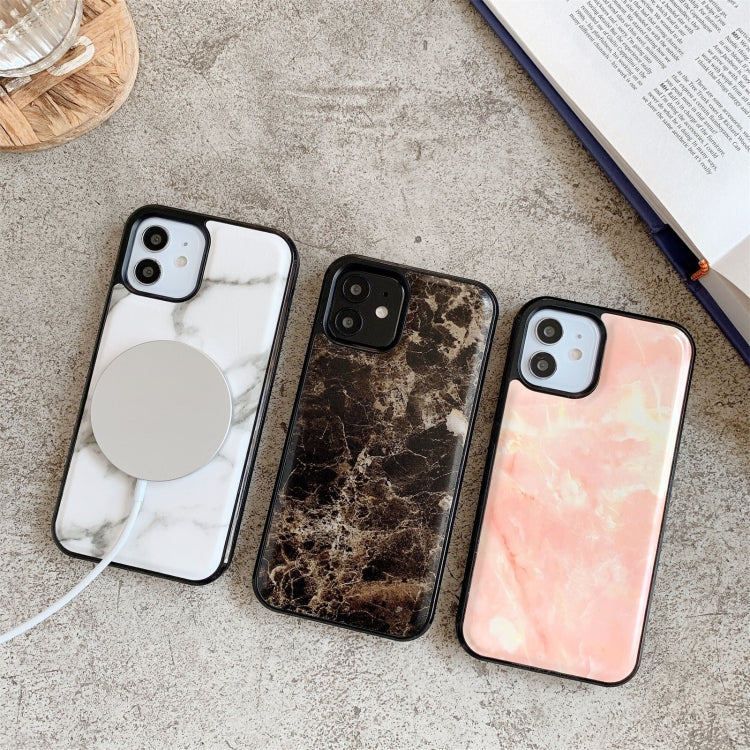 Marble Pattern Patch PC + TPU Shockproof Magsafe Case, For iPhone 12 Pro Max