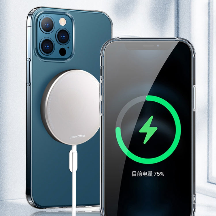 WK WPC-007 iDeal Series Magsafe Case Magnetic Ring All-inclusive Clear TPU Transparent Shockproof Case