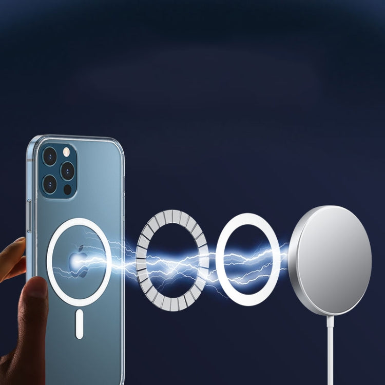 WK WPC-007 iDeal Series Magsafe Case Magnetic Ring All-inclusive Clear TPU Transparent Shockproof Case