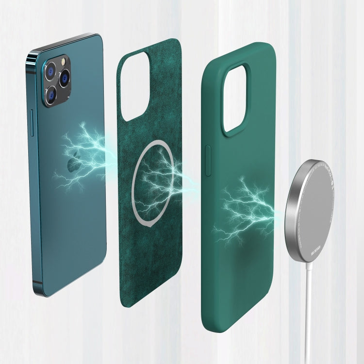 WK WPC-005 iDeal Series Magnetic Liquid Silicone Full Coverage Shockproof Magsafe Case with Magsafe Charging Magnet, For iPhone 12 / 12 Pro, For iPhone 12 Pro Max