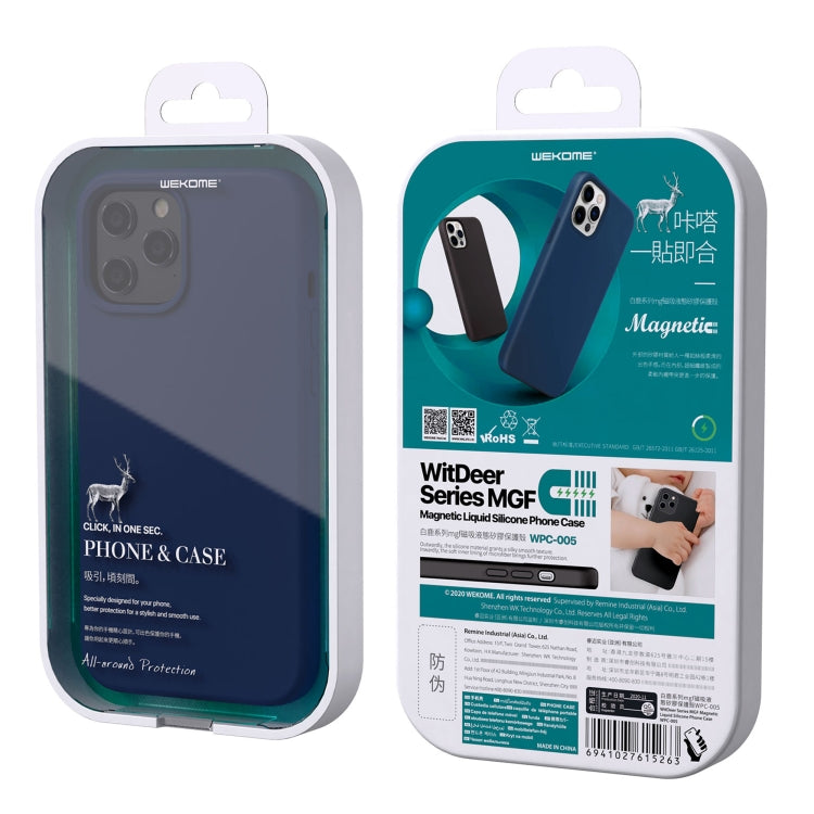 WK WPC-005 iDeal Series Magnetic Liquid Silicone Full Coverage Shockproof Magsafe Case with Magsafe Charging Magnet, For iPhone 12 / 12 Pro, For iPhone 12 Pro Max