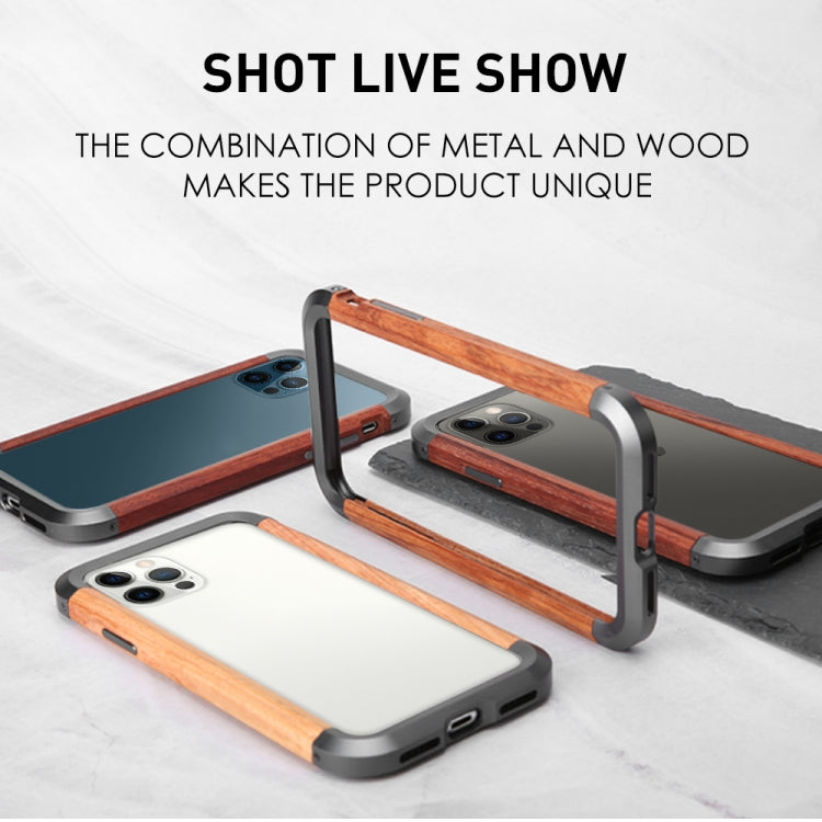 R-JUST Metal + Wood Frame Protective Case