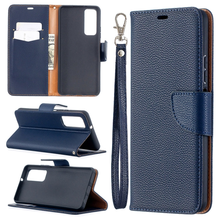 Litchi Texture Pure Color Horizontal Flip PU Leather Case with Holder & Card Slots & Wallet & Lanyard, For Huawei P smart 2021 / Y7a, For Samsung Galaxy A12