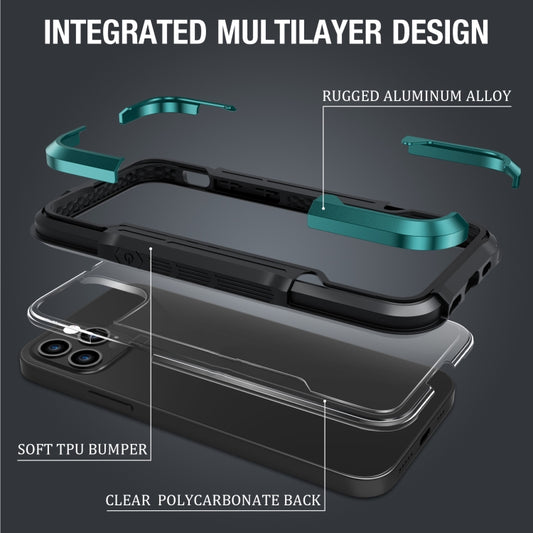 Lightweight aluminum protective case for iPhone 12 Mini with reinforced corners