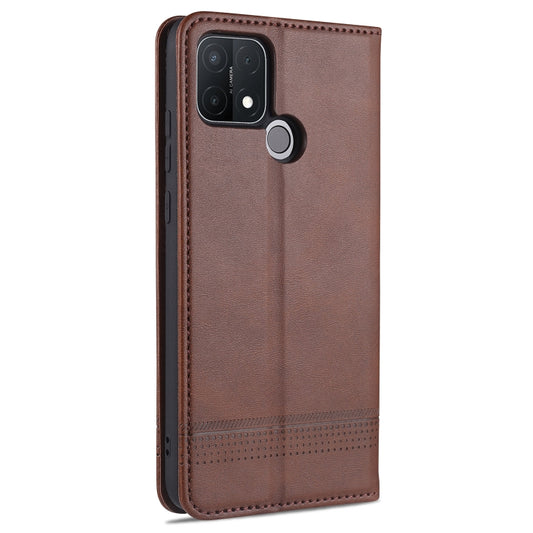 AZNS Samsung Galaxy A42 5G magnetic wallet case featuring card storage compartments