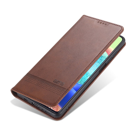 AZNS Galaxy M51 wallet case displaying multiple card slot compartments and cash pocket