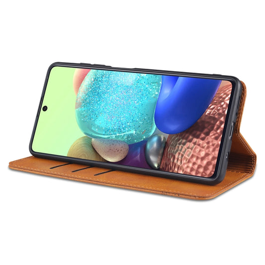 Side view of AZNS magnetic case for Galaxy M51 highlighting fingerprint sensor cutout