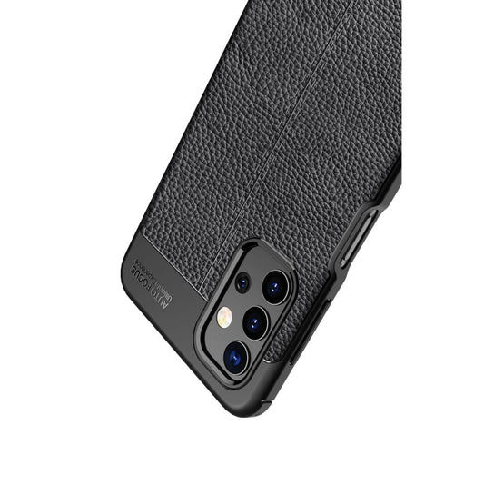 Galaxy A32 5G litchi texture case corner protection reinforced TPU construction