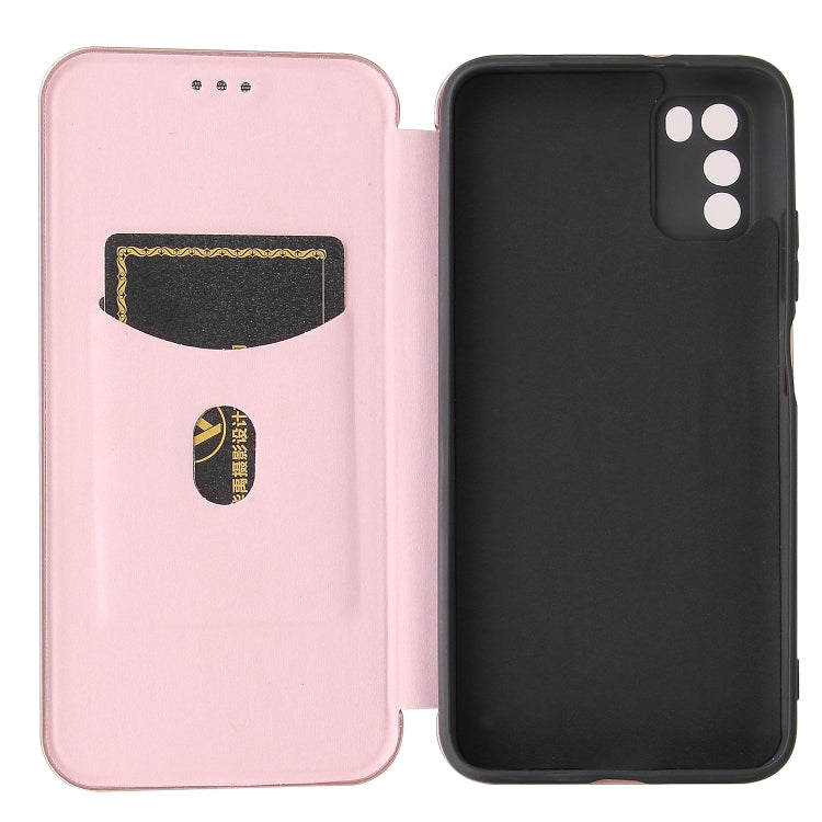 Carbon Fiber Texture Magnetic Horizontal Flip TPU + PC + PU Leather Case with Card Slot, For Xiaomi Poco M3, For Samsung Galaxy A02s, For Xiaomi Redmi Note 9 5G, For Xiaomi Redmi Note 9 4G