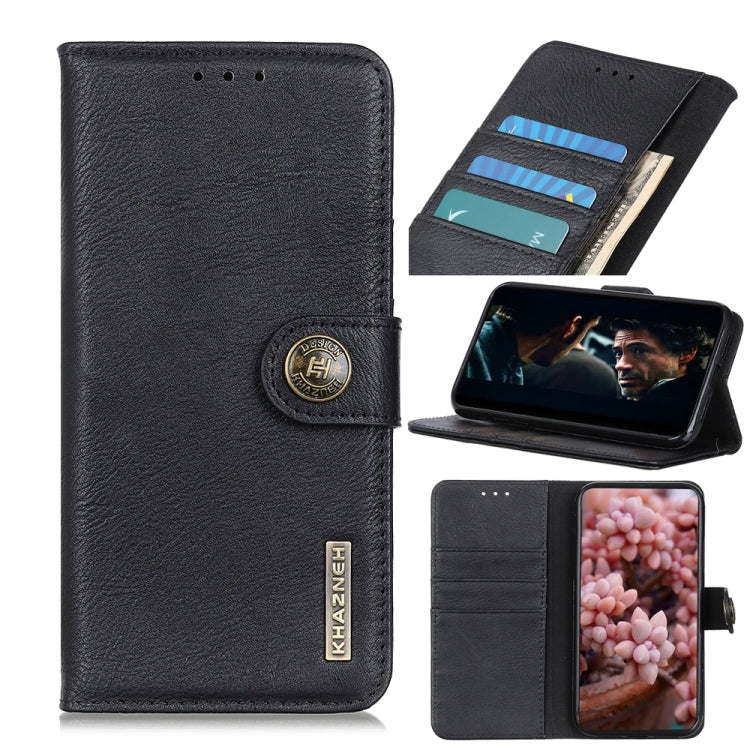 KHAZNEH Cowhide Texture Horizontal Flip Leather Case with Holder & Card Slots & Wallet, For Samsung Galaxy A32 5G, For Xiaomi Poco M3