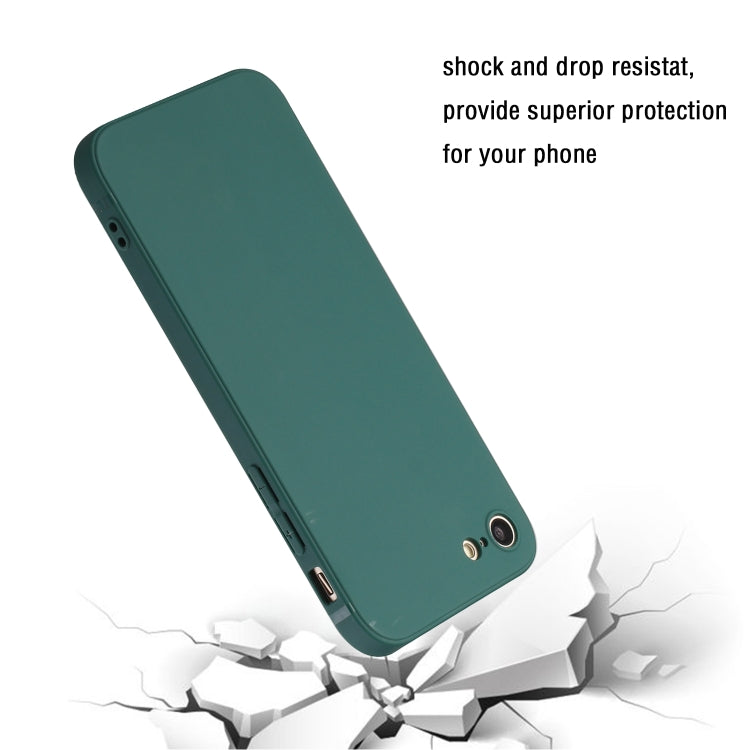 Straight Edge Solid Color TPU Shockproof Case, For iPhone 6, For iPhone SE 2022 / SE 2020 / 8 / 7, For iPhone 7 Plus / 8 Plus