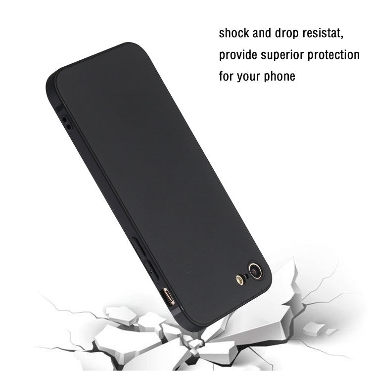 Straight Edge Solid Color TPU Shockproof Case, For iPhone SE 2022 / SE 2020 / 8 / 7, For iPhone 7 Plus / 8 Plus, For iPhone XR