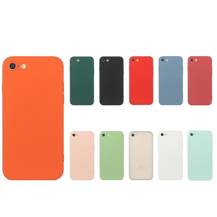 Straight Edge Solid Color TPU Shockproof Case, For iPhone SE 2022 / SE 2020 / 8 / 7, For iPhone 7 Plus / 8 Plus, For iPhone XR