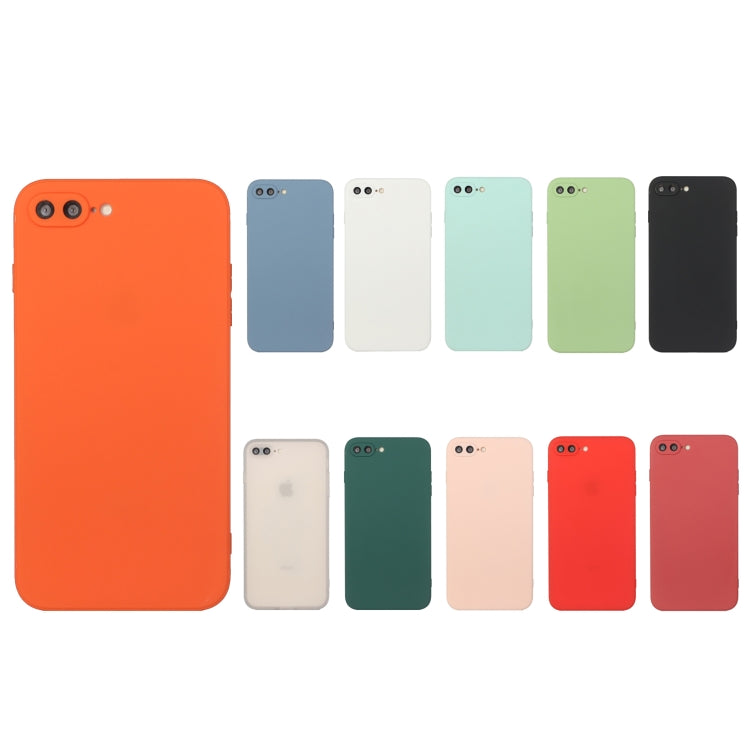 Straight Edge Solid Color TPU Shockproof Case, For iPhone 7 Plus / 8 Plus