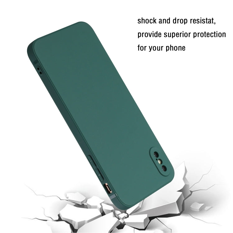 Straight Edge Solid Color TPU Shockproof Case, For iPhone XS / X, For iPhone XR