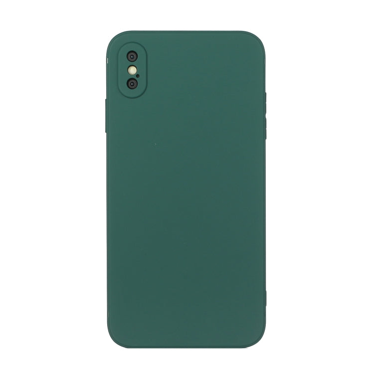 Straight Edge Solid Color TPU Shockproof Case, For iPhone XS Max, For iPhone 11