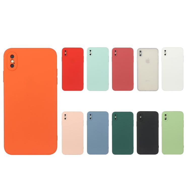 Straight Edge Solid Color TPU Shockproof Case, For iPhone XS Max, For iPhone 11