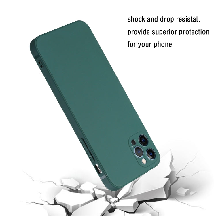 Straight Edge Solid Color TPU Shockproof Case, For iPhone 12 Pro, For iPhone 12 Pro Max
