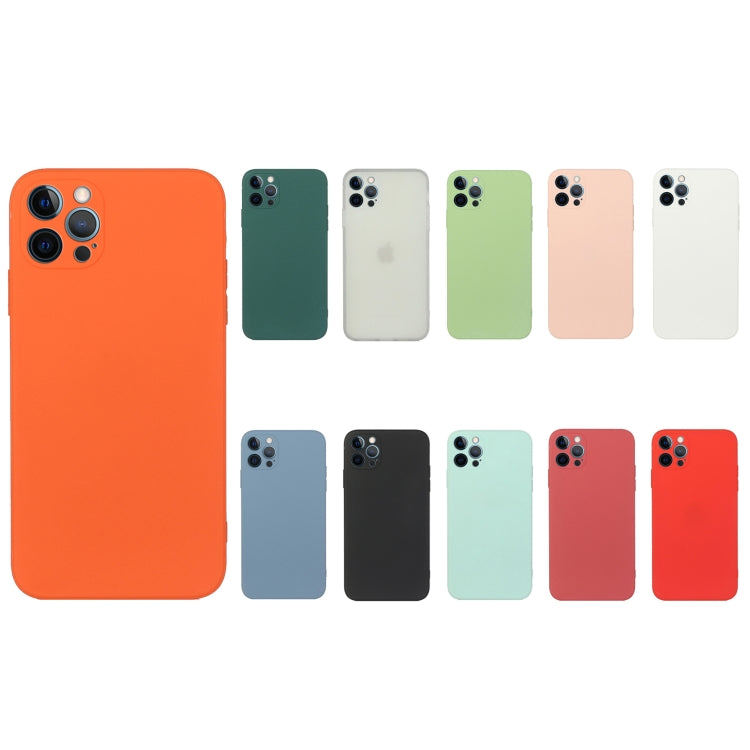 Straight Edge Solid Color TPU Shockproof Case, For iPhone 12 Pro, For iPhone 12 Pro Max
