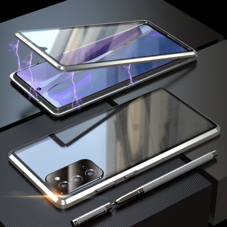 Magnetic Metal Frame Double-sided Tempered Glass Case, For Samsung Galaxy Note20, For Samsung Galaxy Note20 Ultra