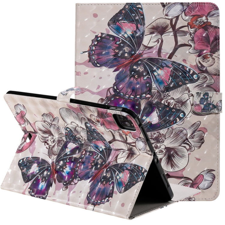3D Painted Pattern Horizontal Flip Leather Case with Holder & Card Slots & Wallet & Sleep / Wake-up Function, For iPad Air 2022 / 2020 10.9 /iPad Pro 11 2020 / 2018, For Lenovo Tab M10 Plus TB-X606F, For Samsung Galaxy S6 Lite P610                     ...