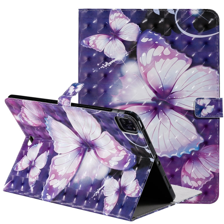 3D Painted Pattern Horizontal Flip Leather Case with Holder & Card Slots & Wallet & Sleep / Wake-up Function, For iPad Air 2022 / 2020 10.9 /iPad Pro 11 2020 / 2018, For Lenovo Tab M10 Plus TB-X606F, For Samsung Galaxy S6 Lite P610                     ...