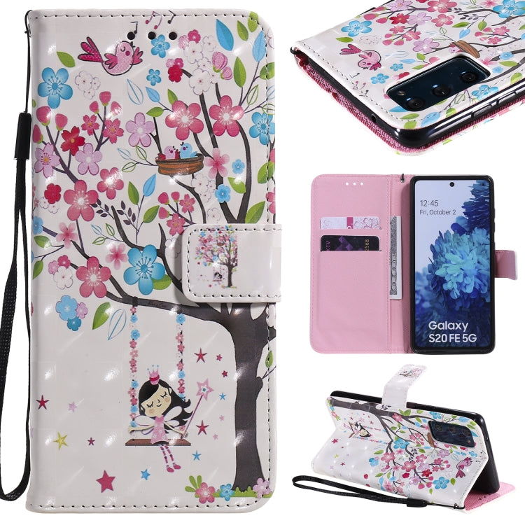 3D Painting Horizontal Flip Leather Case with Holder & Card Slot & Lanyard, For Samsung Galaxy S20 FE