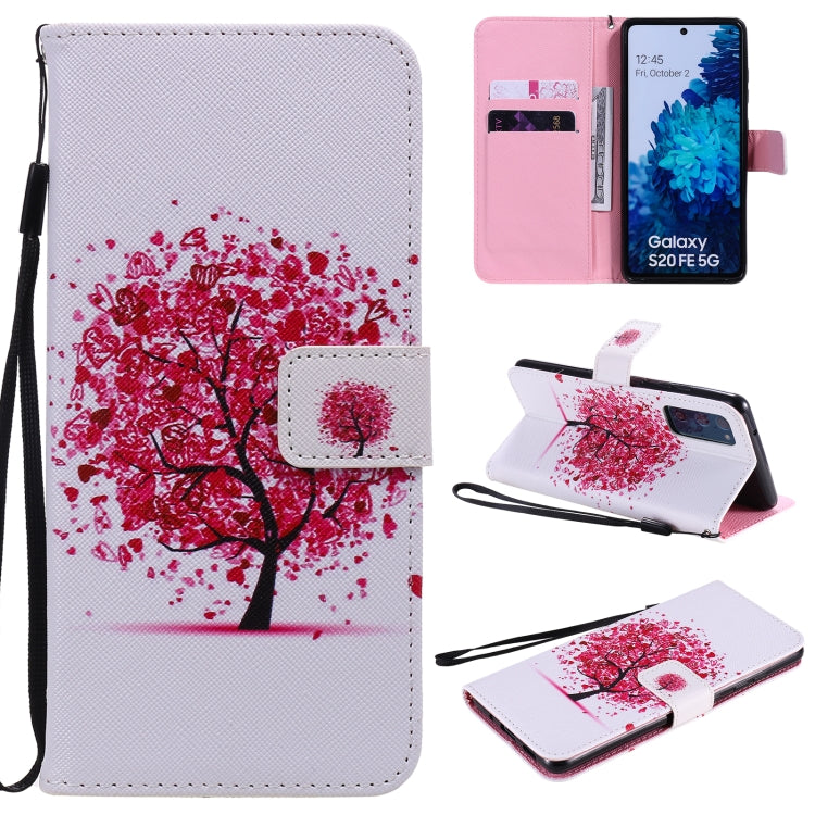 Painting Horizontal Flip Leather Case with Holder & Card Slot & Lanyard, For Samsung Galaxy S20 FE