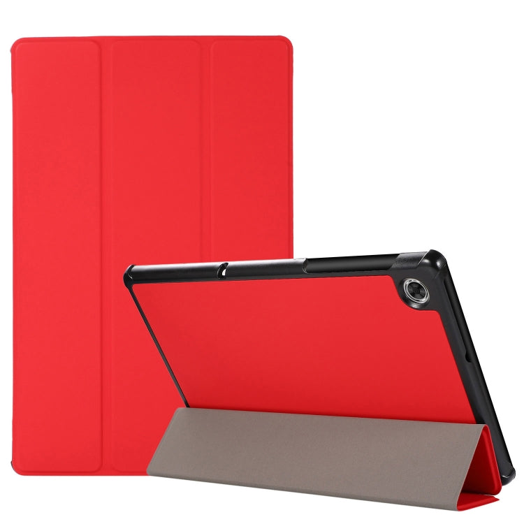 3-folding Skin Texture Horizontal Flip TPU + PU Leather Case with Holder, For iPad Air 11 2024 / 2022 / 2020 10.9, For iPad 9.7 (2018) / 9.7 (2017) / air / air2, For Samsung Galaxy Tab A7 10.4(2020) T500 / T505, For Lenovo M10 Plus