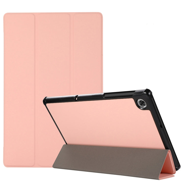 3-folding Skin Texture Horizontal Flip TPU + PU Leather Case with Holder, For iPad Air 11 2024 / 2022 / 2020 10.9, For iPad 9.7 (2018) / 9.7 (2017) / air / air2, For Samsung Galaxy Tab A7 10.4(2020) T500 / T505, For Lenovo M10 Plus