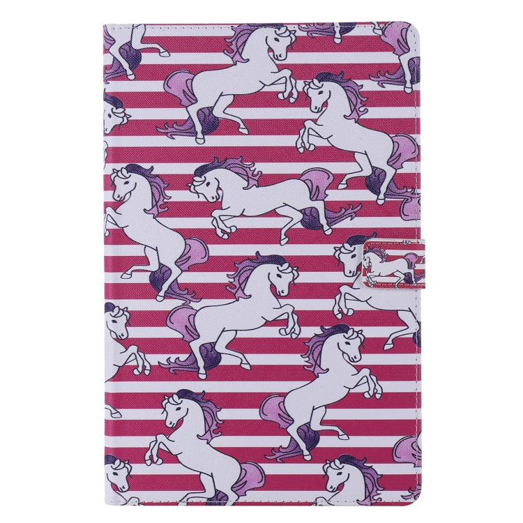 Painted Pattern Horizontal Flip Leather Case with Holder & Card Slots & Wallet & Sleep / Wake-up Function, For Samsung Galaxy Tab S6 T860