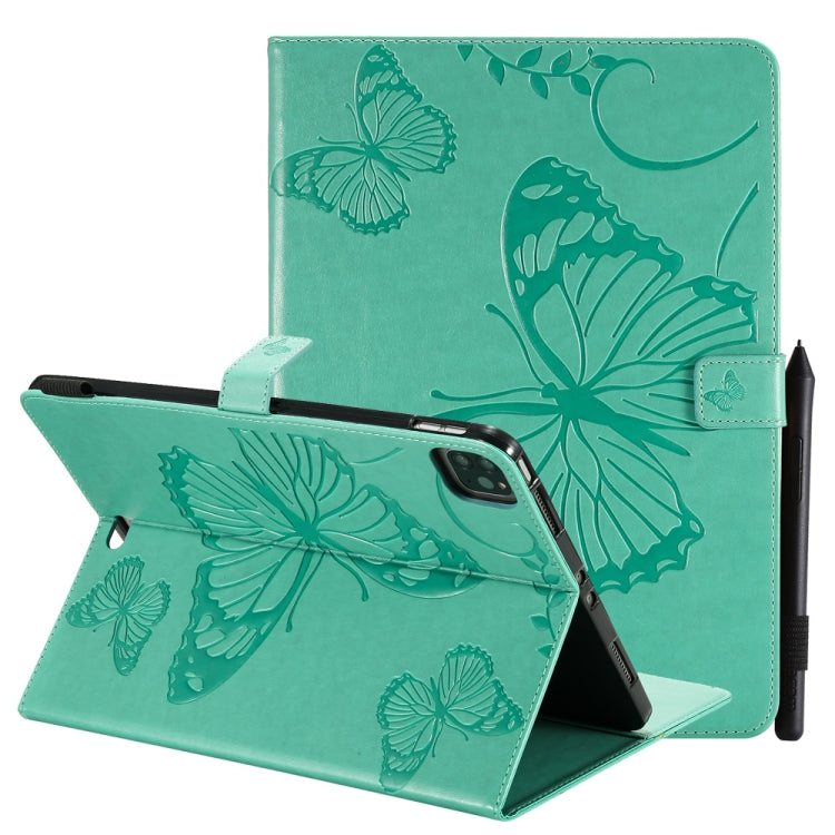 Pressed Printing Butterfly Pattern Horizontal Flip Leather Case with Holder & Card Slots & Wallet & Sleep / Wake-up Function, For iPad Air 2022 / 2020 10.9 /iPad Pro 11 2020 / 2018, For Lenovo Tab M10 Plus TB-X606F, For Samsung Galaxy S6 Lite P610
