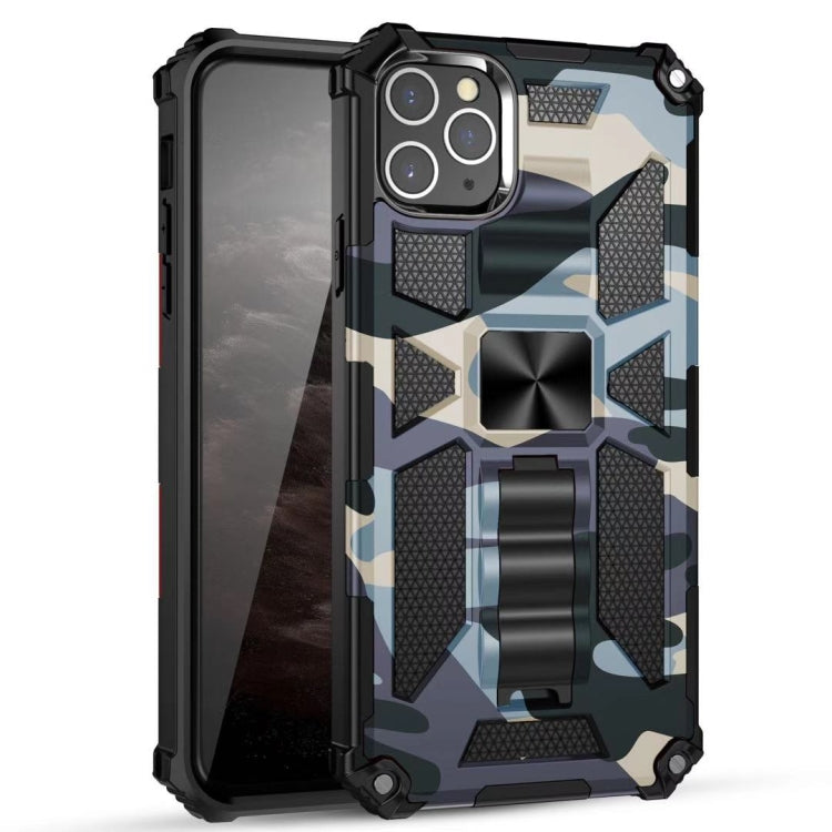Camouflage Armor Shockproof TPU + PC Magnetic Protective Case with Holder, For iPhone 12 Pro Max, For iPhone 12 / 12 Pro