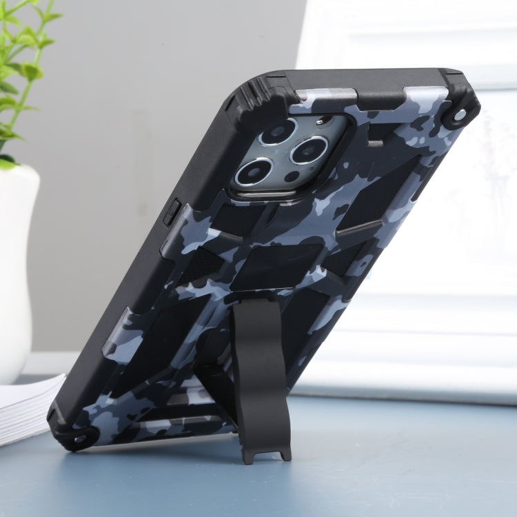Camouflage Armor Shockproof TPU + PC Magnetic Protective Case with Holder, For iPhone 12 Pro Max, For iPhone 12 / 12 Pro