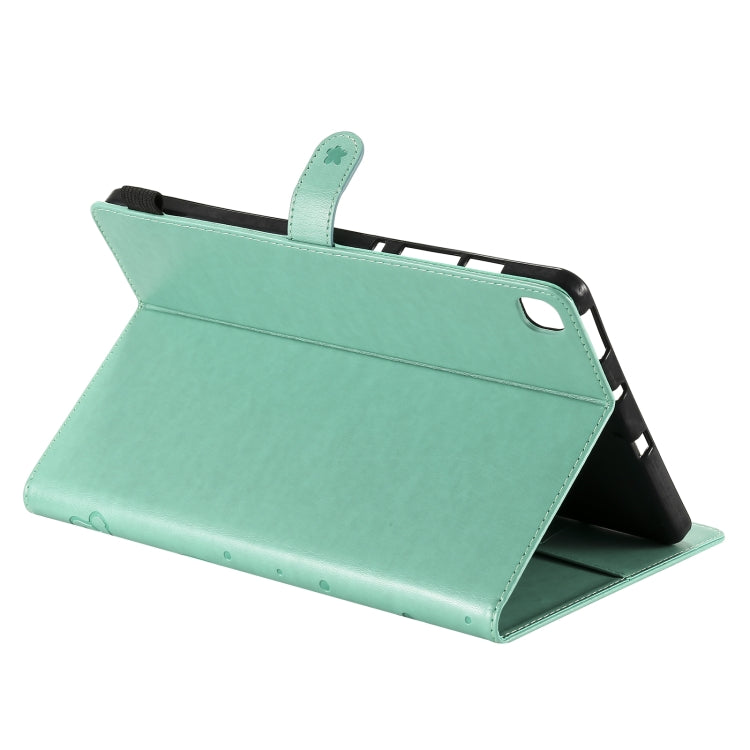 Cat Bee Embossing Pattern Shockproof Table PC Protective Horizontal Flip Leather Case with Holder & Card Slots & Wallet & Pen Slot & Wake-up / Sleep Function