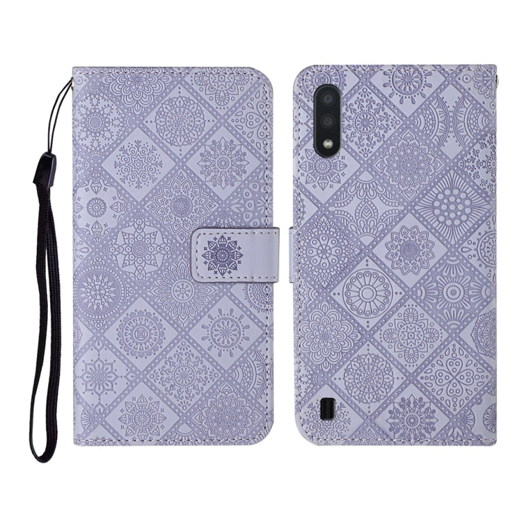 Ethnic Style Embossed Pattern Horizontal Flip Leather Case with Holder & Card Slots & Wallet & Lanyard, For Samsung Galaxy A01, For Samsung Galaxy A10 / M10, For Samsung Galaxy A10s