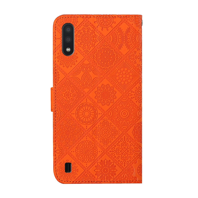 Ethnic Style Embossed Pattern Horizontal Flip Leather Case with Holder & Card Slots & Wallet & Lanyard, For Samsung Galaxy A01, For Samsung Galaxy A10 / M10, For Samsung Galaxy A10s
