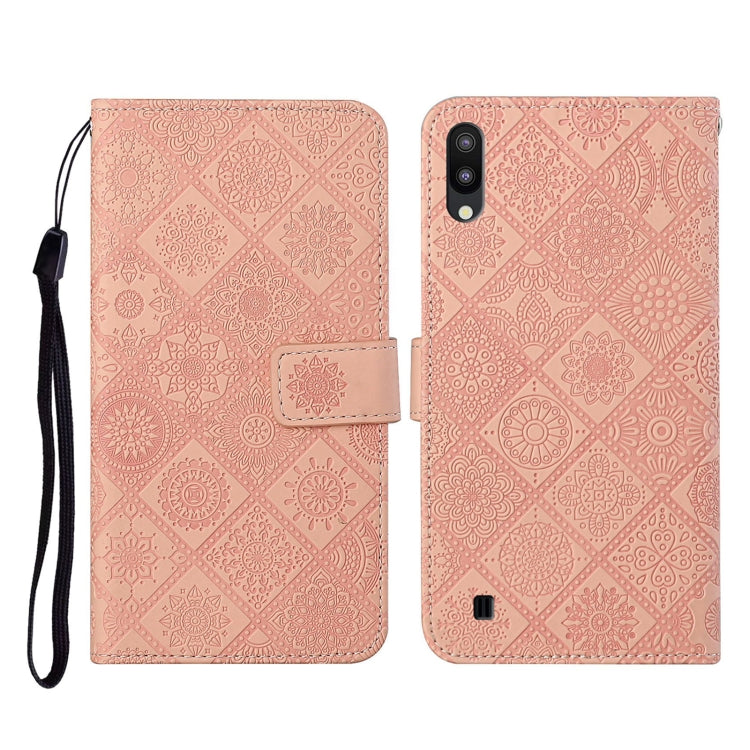 Ethnic Style Embossed Pattern Horizontal Flip Leather Case with Holder & Card Slots & Wallet & Lanyard, For Samsung Galaxy A01, For Samsung Galaxy A10 / M10, For Samsung Galaxy A10s