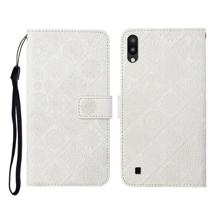 Ethnic Style Embossed Pattern Horizontal Flip Leather Case with Holder & Card Slots & Wallet & Lanyard, For Samsung Galaxy A01, For Samsung Galaxy A10 / M10, For Samsung Galaxy A10s