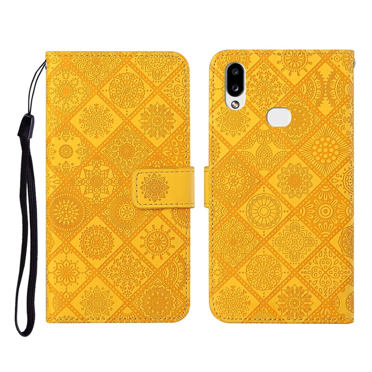 Ethnic Style Embossed Pattern Horizontal Flip Leather Case with Holder & Card Slots & Wallet & Lanyard, For Samsung Galaxy A01, For Samsung Galaxy A10 / M10, For Samsung Galaxy A10s