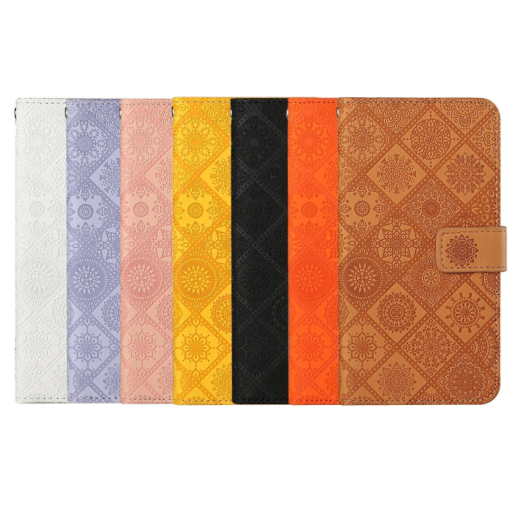 Ethnic Style Embossed Pattern Horizontal Flip Leather Case with Holder & Card Slots & Wallet & Lanyard, For Samsung Galaxy A11, For Samsung Galaxy A12, For Samsung Galaxy A20 / A30