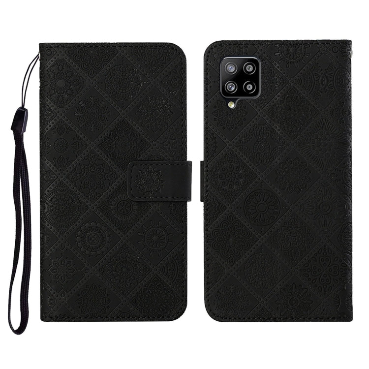Ethnic Style Embossed Pattern Horizontal Flip Leather Case with Holder & Card Slots & Wallet & Lanyard, For Samsung Galaxy A11, For Samsung Galaxy A12, For Samsung Galaxy A20 / A30