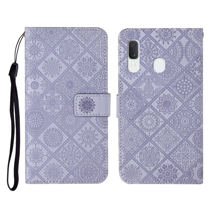 Ethnic Style Embossed Pattern Horizontal Flip Leather Case with Holder & Card Slots & Wallet & Lanyard, For Samsung Galaxy A11, For Samsung Galaxy A12, For Samsung Galaxy A20 / A30