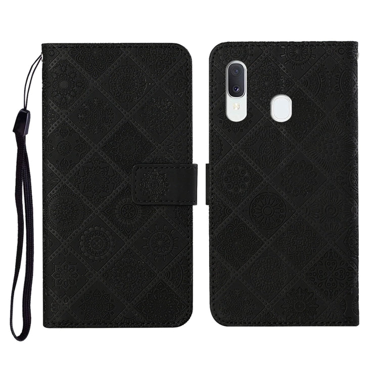 Ethnic Style Embossed Pattern Horizontal Flip Leather Case with Holder & Card Slots & Wallet & Lanyard, For Samsung Galaxy A11, For Samsung Galaxy A12, For Samsung Galaxy A20 / A30